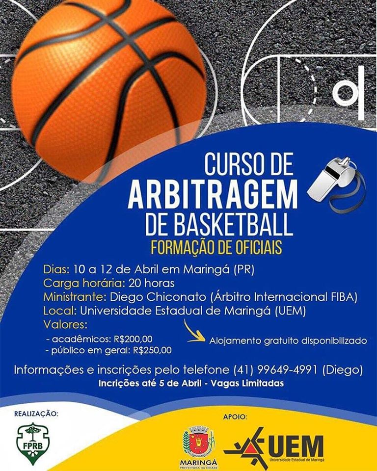 Curso de Formação de Árbitros de Basquetebol